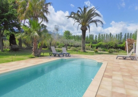 piscine et jardin