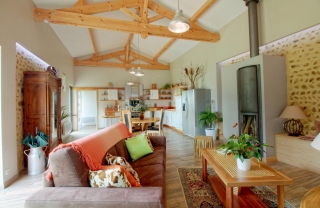 living room on the ground floor with sofa