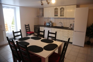 Kitchen and dining area